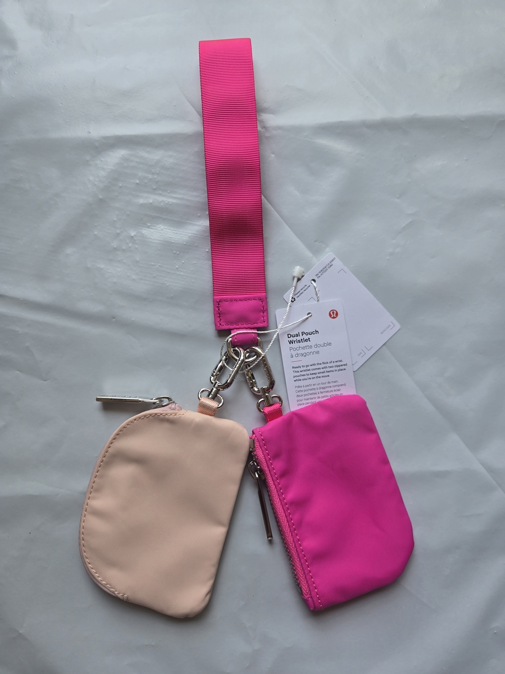 lululemon Dual Pouch Wrislet Wallet NEON PINK - Picture 4 of 8